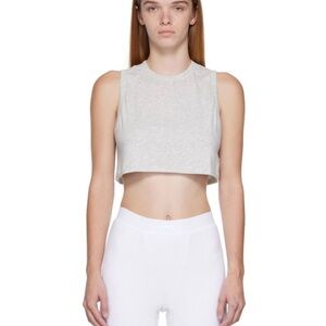 SKIMS
Gray SKIMS Boyfriend Sleep Crop Tank Top